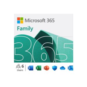 Microsoft 365 Family 1 Year Subscription, 1 to 6 people (Email delivery of Key in 2 hours)