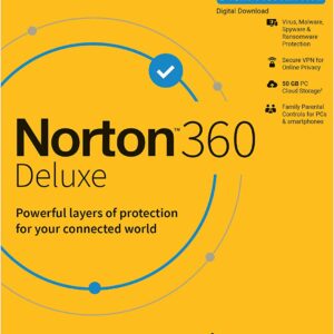 Norton 360 Deluxe 3 User 1 Year Total Security Latest version ( Instant Email Delivery of Key ) No CD Only Key