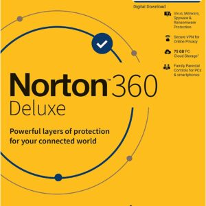 Norton 360 Deluxe 5 User 3 Year Total Security Latest version ( Instant Email Delivery of Key ) No CD Only Key
