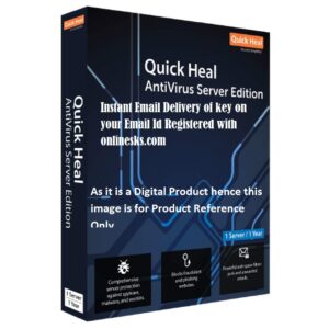 Quick Heal Antivirus for Server Edition 1 Server 1 year Latest Version ( Instant Email Delivery of Key ) No CD Only Key