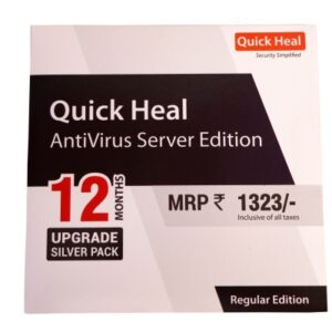 Renew Quick Heal Antivirus for Server Edition 1 Server 1 year Latest Version ( Instant Email Delivery of Key ) No CD Only Key
