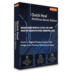 Quick Heal Antivirus for Server Edition 1 Server 3 year Latest Version ( Instant Email Delivery of Key ) No CD Only Key