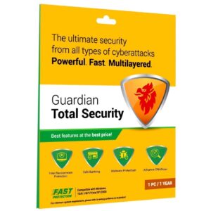 Guardian Total Security 1 PC 1 Year Latest Version ( Instant Email Delivery of Key ) No CD Only Key