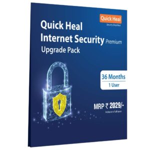 Quick Heal Internet Security Renewal 1 PC 3 Year ( Instant Email Delivery of Key ) No CD Only Key (Existing Same Quick Heal Subscription Required)