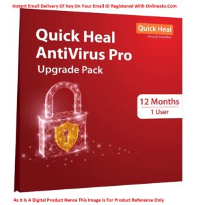 Quick Heal Antivirus Renewal 1 PC 1 Year ( Instant Email Delivery of Key ) No CD Only Key (Existing Same Quick Heal Subscription Required)