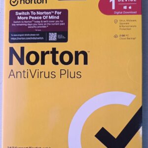 Norton AntiVirus Plus 1 User 3 Year Latest version ( Instant Email Delivery of Key ) No CD Only Key