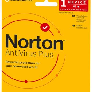 Norton AntiVirus Plus 1 PC 1 Year Latest version ( Instant Email Delivery of Key ) No CD Only Key