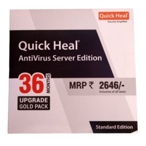 Renew 1 Server 3 year Quick Heal Antivirus for Server Edition Latest Version ( Instant Email Delivery of Key ) No CD Only Key