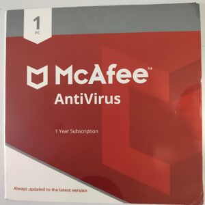 Mcafee Antivirus 1 PC 1 Year Latest Version ( Instant Email Delivery of Key ) No CD Only Key