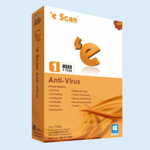 eScan Anti-Virus 1 User 1 Year ( Instant Email Delivery of Key ) No CD Only Key